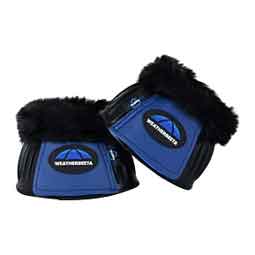 Tough-Tec Prime Fleece Trim Rubber Bell Horse Boots Black/Cobalt - Item # 52067