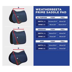 Prime Air-Tec Dressage Horse Saddle Pad Black - Item # 52068