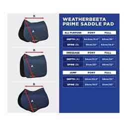 Prime Air-tec All Purpose Horse Saddle Pad Black - Item # 52070