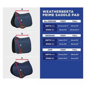 Prime Air-tec All Purpose Horse Saddle Pad Black - Item # 52070
