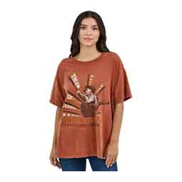 George Strait Graphic Womens Oversized T-Shirt Arabian Spice - Item # 52078
