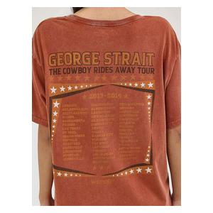 George Strait Graphic Womens Oversized T-Shirt Arabian Spice - Item # 52078