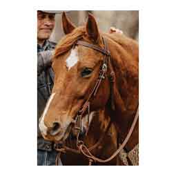 STS Ranch Engraved Buckle 3/4-in Harness Leather Browband Horse Headstall Floral - Item # 52128