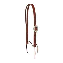 STS Ranch Engraved Buckle 1-in Harness Leather Split Ear Horse Headstall Floral - Item # 52130