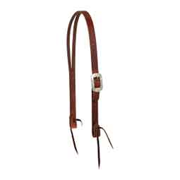 STS Ranch Engraved Buckle 1-in Harness Leather Split Ear Horse Headstall Engraved - Item # 52130