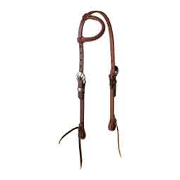 STS Ranch Engraved Buckle 3/4-in Harness Leather Sliding Ear Horse Headstall Engraved - Item # 52136