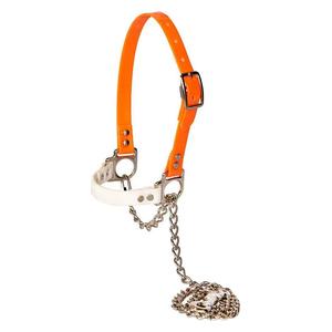 Next Level Chain Sheep and Goat Halter Orange/White - Item # 52231