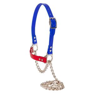 Next Level Chain Sheep and Goat Halter Blue/Red - Item # 52231