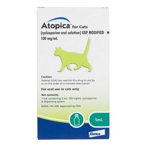 Atopica for Cats 100 mg/ml 5 ml - Item # 522RX