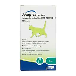 Atopica for Cats 100 mg/ml 5 ml - Item # 522RX