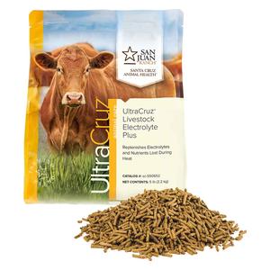 UltraCruz Livestock Electrolyte Plus Pellets for Cattle, Goats, Sheep, and Pigs 5 lb - Item # 52381