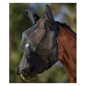 Comfitec Insect Guard Horse Fly Mask with Ears and Nose Black - Item # 52451