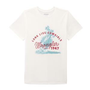 Long Live Cowgirls Womens Graphic T-Shirt White - Item # 52519