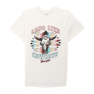 Long Live Cowboys Womens Graphic T-Shirt White - Item # 52520