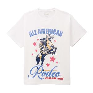 All American Rodeo Womens Graphic T-Shirt White - Item # 52521