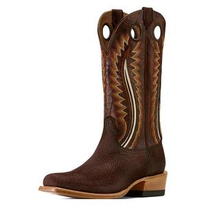 Futurity Dualin 13-in Cowboy Boots Chocolate Carpincho/Flamingo Cognac - Item # 52532