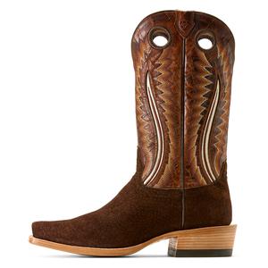 Futurity Dualin 13-in Cowboy Boots Chocolate Carpincho/Flamingo Cognac - Item # 52532