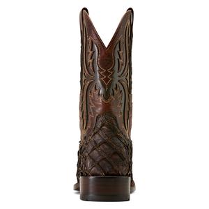 Ashwood 11-in Wide Square Toe Cowboy Boots Java Pirarucu/Deep Chocolate - Item # 52534