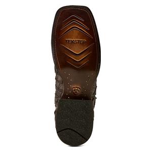 Ashwood 11-in Wide Square Toe Cowboy Boots Java Pirarucu/Deep Chocolate - Item # 52534