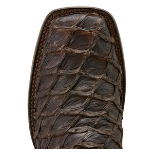 Ashwood 11-in Wide Square Toe Cowboy Boots Java Pirarucu/Deep Chocolate - Item # 52534