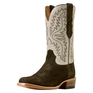 Futurity Deal 12-in Cowboy Boots Midnight Olive Suede - Item # 52535