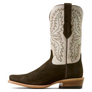 Futurity Deal 12-in Cowboy Boots Midnight Olive Suede - Item # 52535
