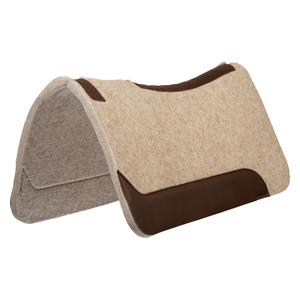 Contoured 3/4-in Wool Blend Horse Saddle Pad Tan - Item # 52540