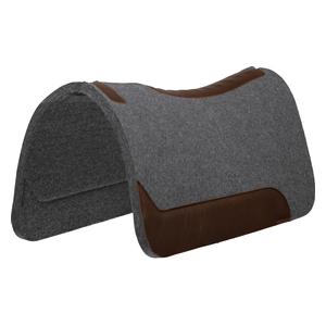 Contoured 3/4-in Wool Felt Horse Saddle Pad Gray - Item # 52541