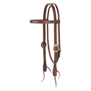 Burgundy 3/4-in Latigo Browband Horse Headstall - Item # 52546