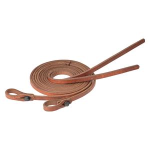 Kalley Krickeberg 5/8-in Leather Button Knot and Split Reins Russett - Item # 52551