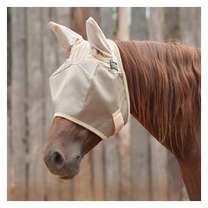 Econo Crusader Horse Fly Mask with Ears Gold - Item # 52557