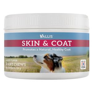 Vallis Skin and Coat Soft Chews for Dogs 30 ct - Item # 52595
