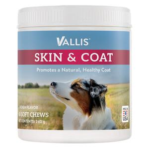 Vallis Skin and Coat Soft Chews for Dogs 60 ct - Item # 52596