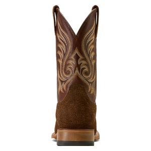 Cattle Call Wide Square Toe 11-in Cowboy Boots Antique Tan Hippo/Hickory Smoke - Item # 52666