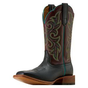 County Lane 12-in Cowgirl Boots Basic Black/Deep Purple - Item # 52685