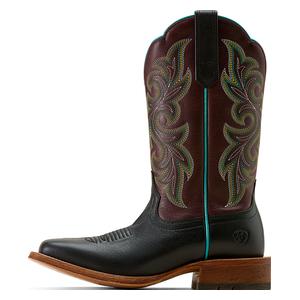 County Lane 12-in Cowgirl Boots Basic Black/Deep Purple - Item # 52685