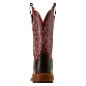 County Lane 12-in Cowgirl Boots Chocolate/Deep Red - Item # 52685