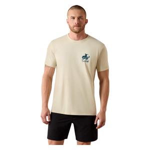 Split Freedom Painted Mens T-Shirt Natural - Item # 52725