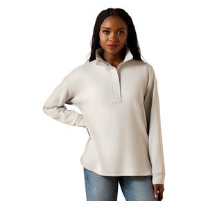 Breeze Logo Half Zip Womens Sweatshirt Quiet Gray - Item # 52727