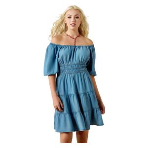Juliet Womens Dress Light Washed Indigo - Item # 52731