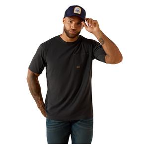 Rebar Workman Brickyard Mens T-Shirt Charcoal Heather/USA - Item # 52734