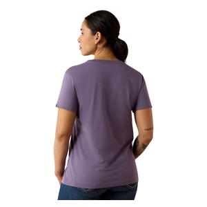 Rebar Cotton Strong Womens Logo T-Shirt Mulled Grape - Item # 52735