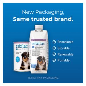 Esbilac Puppy Milk Replacer Liquid Supplement Ready-to-Feed Formula with Vitamins 16 oz - Item # 52758