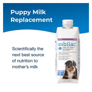 Esbilac Puppy Milk Replacer Liquid Supplement Ready-to-Feed Formula with Vitamins 16 oz - Item # 52758