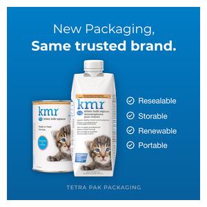 KMR Kitten Milk Replacer Liquid Supplement Ready-to-Feed Formula with Vitamins 16 oz - Item # 52759