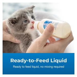 KMR Kitten Milk Replacer Liquid Supplement Ready-to-Feed Formula with Vitamins 16 oz - Item # 52759
