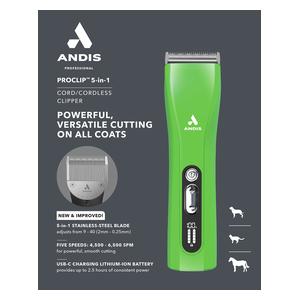 ProClip 5-in-1 Cord/Cordless Clipper Green - Item # 52793