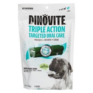 DinoVite Fresh Bites Dental Chews for Dogs Large over 50 lbs (4 ct) - Item # 52801