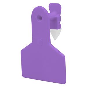 No-Snag Ear Tags Small Animal Blank ID Tags Purple - Item # 52807