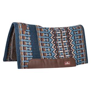 Classic Straight Blanket Top 1-in Horse Saddle Pad Navy/Steel Grey 32 x 34 - Item # 52853